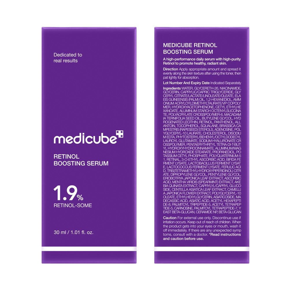 Medicube Retinol Boosting Serum morning routine reminder to wear sunscreen