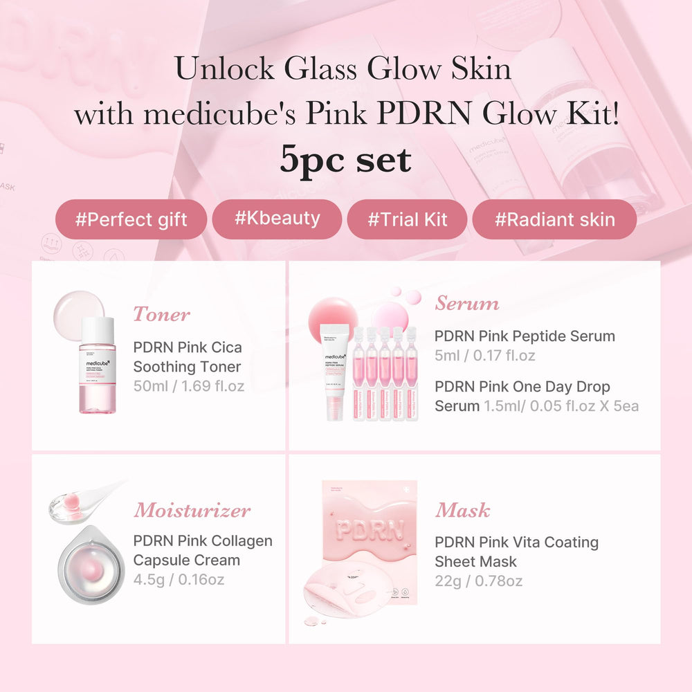 Medicube Salmon DNA PDRN serum for radiant, smoother skin texture.