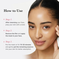 Medicube step by step cleanse toner mask 10-20 minutes.