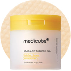 Medicube Toner Pads Kojic Turmeric post-cleansing brightening and soothing care.