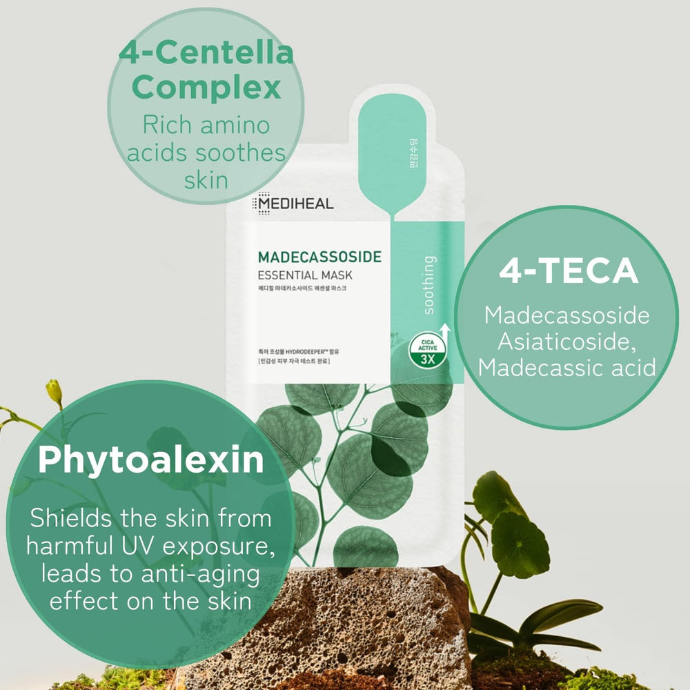Biodegradable sheet hugs skin during application.