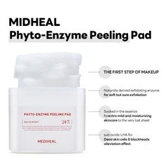 Embossed fabric texture on Mediheal pads signaling soft exfoliation