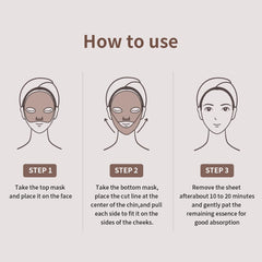 Mediheal Retinol-Collagen Mask on skin for smoother, radiant complexion.