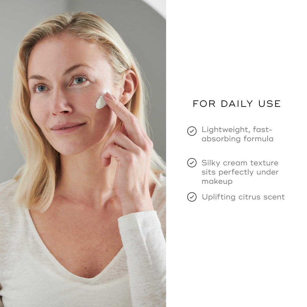 Medik8 C-Tetra Day Cream with hyaluronic acid visibly nourishes and plumps skin.