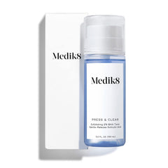 Medik8 Press and Clear toner bottle front view for daily skin refreshment