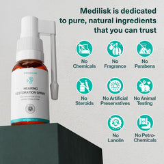MediLisk packaging indicates a chemical-free formula.