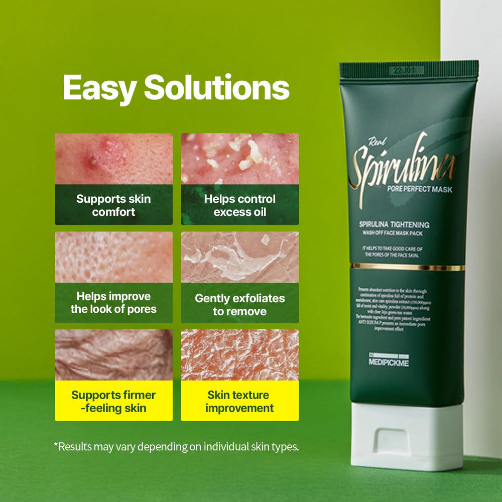 MEDIPICKME deep cleansing clay mask texture shown for easy spread and rinse