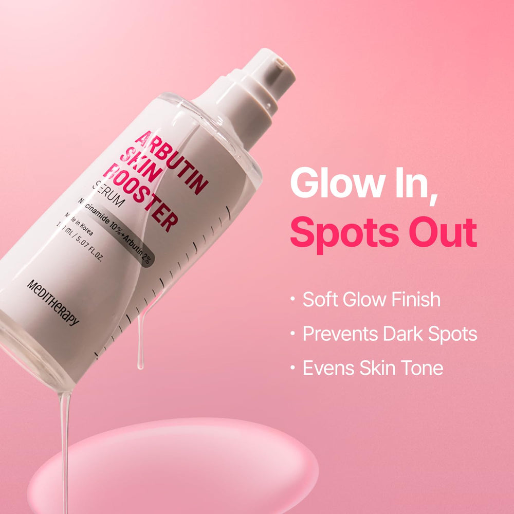 MEDITHERAPY Arbutin Serum gel spreads smoothly for absorption.