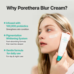 MEDITHERAPY Porethera tone-up swatch reveals natural glow.