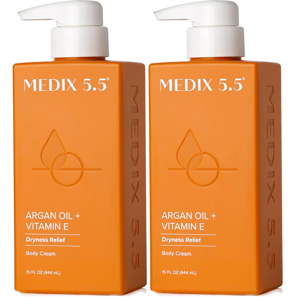 Medix 5.5 Argan Oil + Vitamin E cream bottle for anti aging hydration