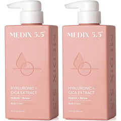 Medix 5.5 Hyaluronic Acid Body Lotion bottle shows hydration-ready packaging