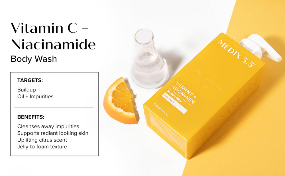 Medix 5.5 Radiant Glow pump-bottle showcases convenient dispensing