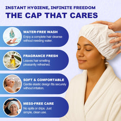 MedVance No Rinse Cap head-fit ensures secure wear during busy mornings.