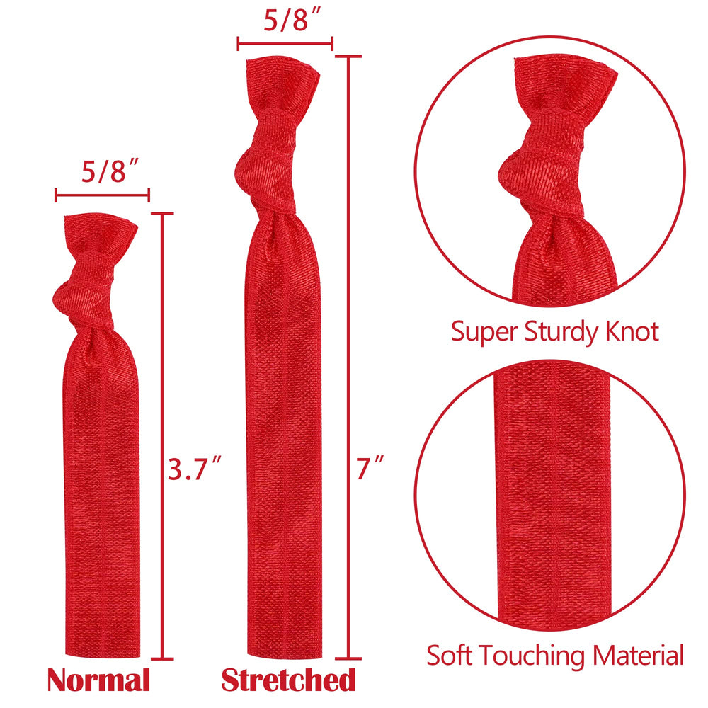 MEEDEE creaseless ponytail holders grip securely while preventing snap or pull.