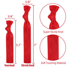 MEEDEE creaseless ponytail holders grip securely while preventing snap or pull.