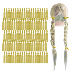 MEEDEE gold elastic hair ties pack, no-crease design for secure ponytails