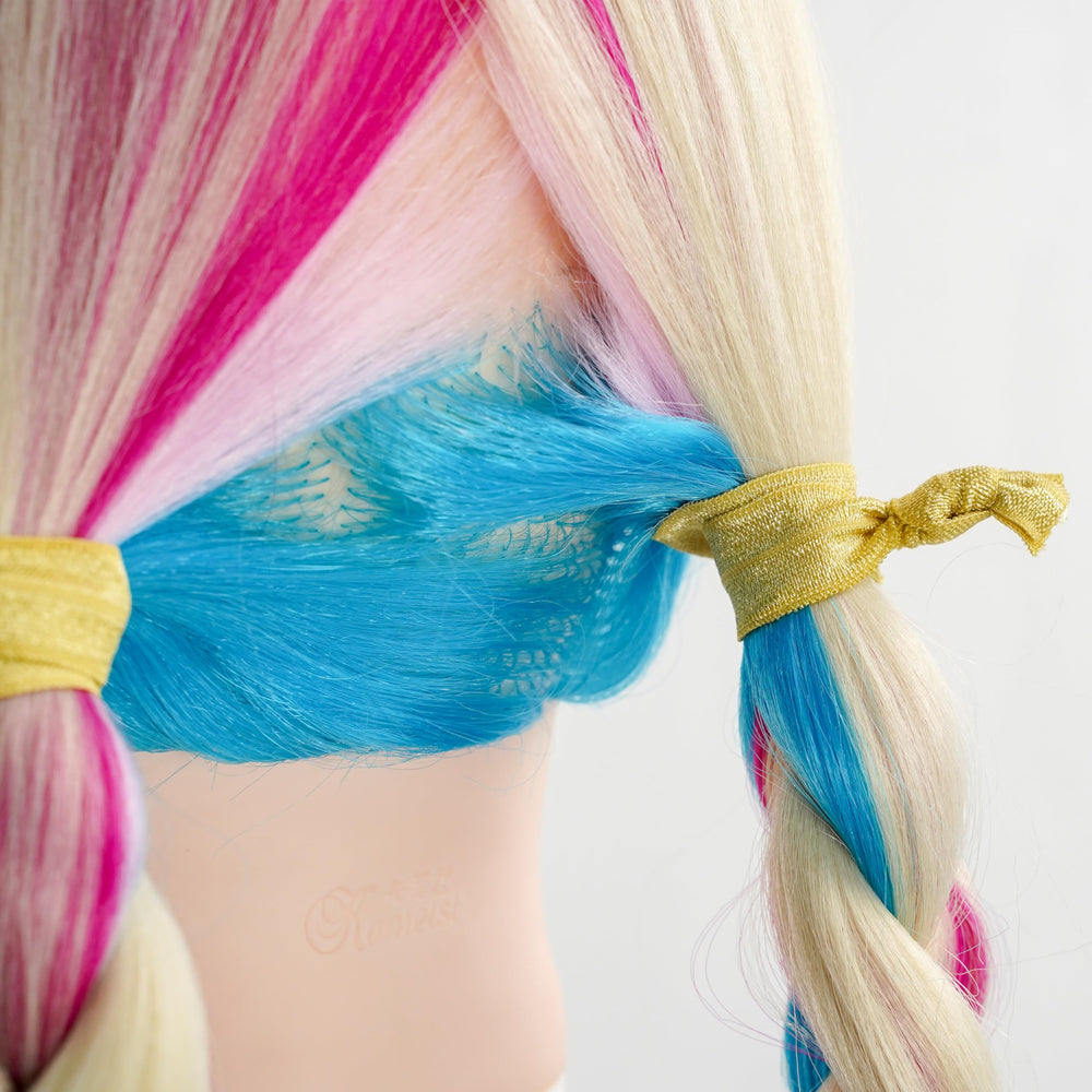Hair ties worn as bracelet for a stylish, multifunctional accessory