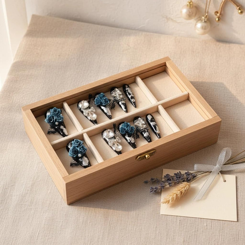 Meemooron bow accents for charming details on elegant nails