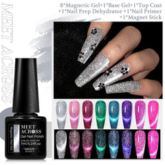 MEET ACROSS neon green gel for modern nail art.