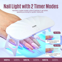 MEFA 6W mini portable UV light with USB and presets.