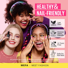 MEFA Base and Top Coat set boosts durability and shine for professional results.