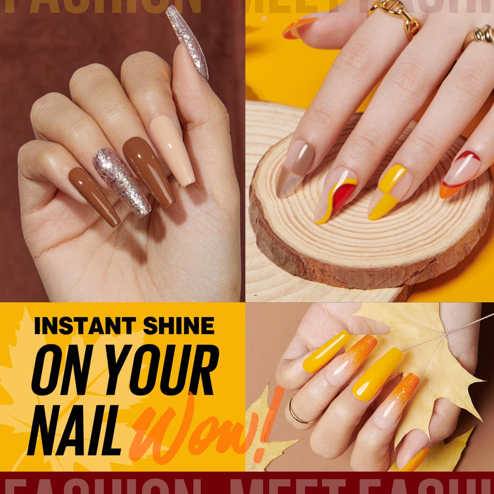 MEFA 12 fall gel colors for versatile autumn nail designs.