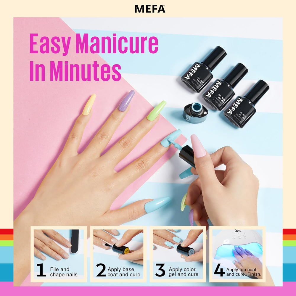 Vibrant pink, green, blue and purple MEFA shades in color palette
