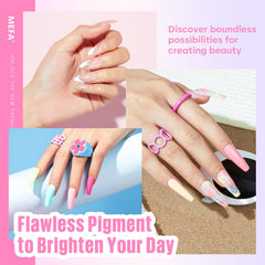 MEFA glossy top coat 7ml delivers a shiny finish