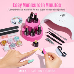 MEFA long-lasting finish inspired by salon results for weeks of wear.