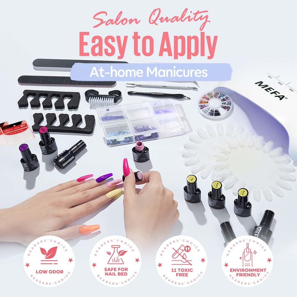 MEFA nail file set for shaping and prepping nails before polish