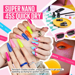 MEFA Neon Hot Pink Gel Nail Polish adds vivid color for statement nails.
