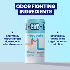 Megababe Beachy Pits deodorant packaging highlights fresh scent