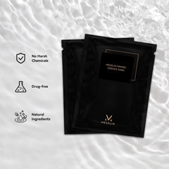 MEGELIN dedicated mask applied on skin for soothing plant-based care.