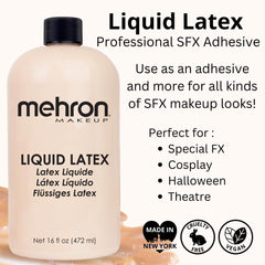 Texture application with latex for 3D effects in makeup artistry.