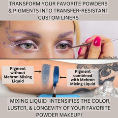 Mehron Mixing Liquid thinning airbrush makeup for smoother, even coverage.