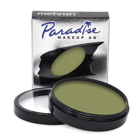 Mehron Paradise Makeup AQ bottle pour enables smooth, water-activated flow for bold stage color.