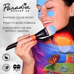 Mehron Paradise Makeup AQ yellow festival-look ready for body art and costumes.