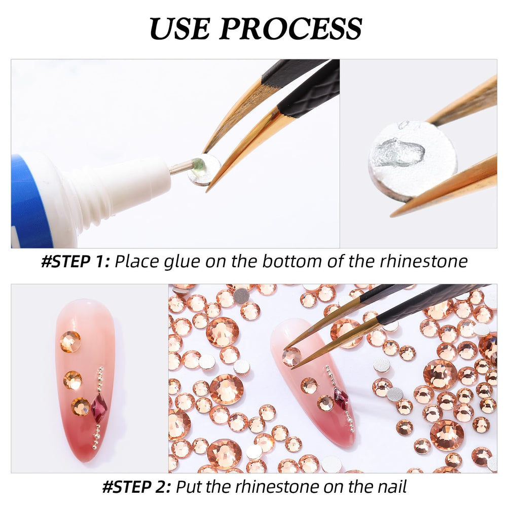 Meibite champagne flatback rhinestones perfect for DIY gifts
