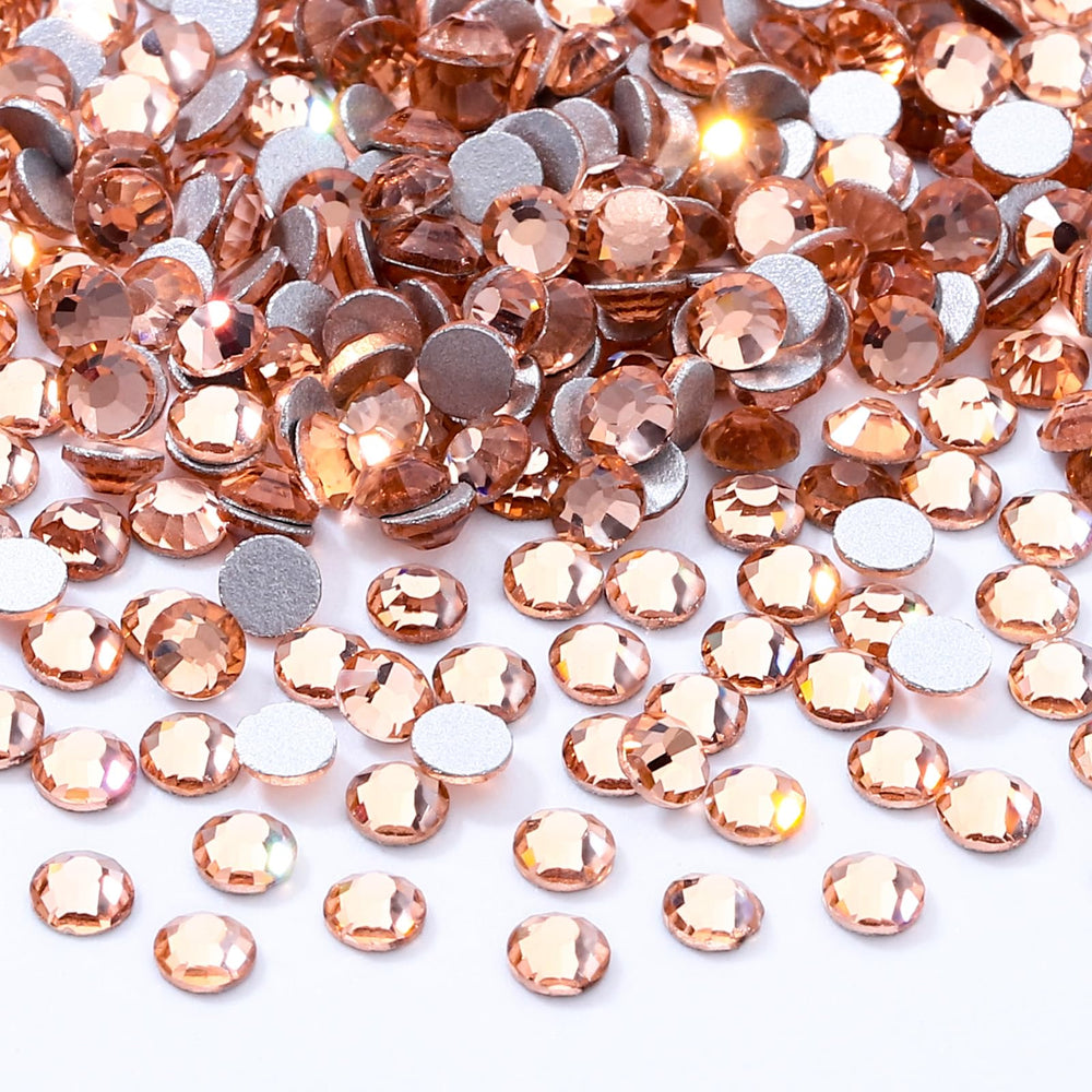 Meibite Champagne flatback rhinestones on nails for radiant sparkle