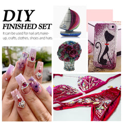 Meibite purple rhinestones enhancing glass accessory with shine