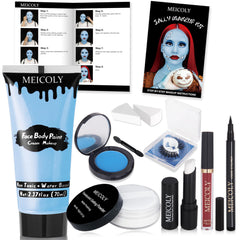 MEICOLY Sally kit blue face paint for vivid cosplay.