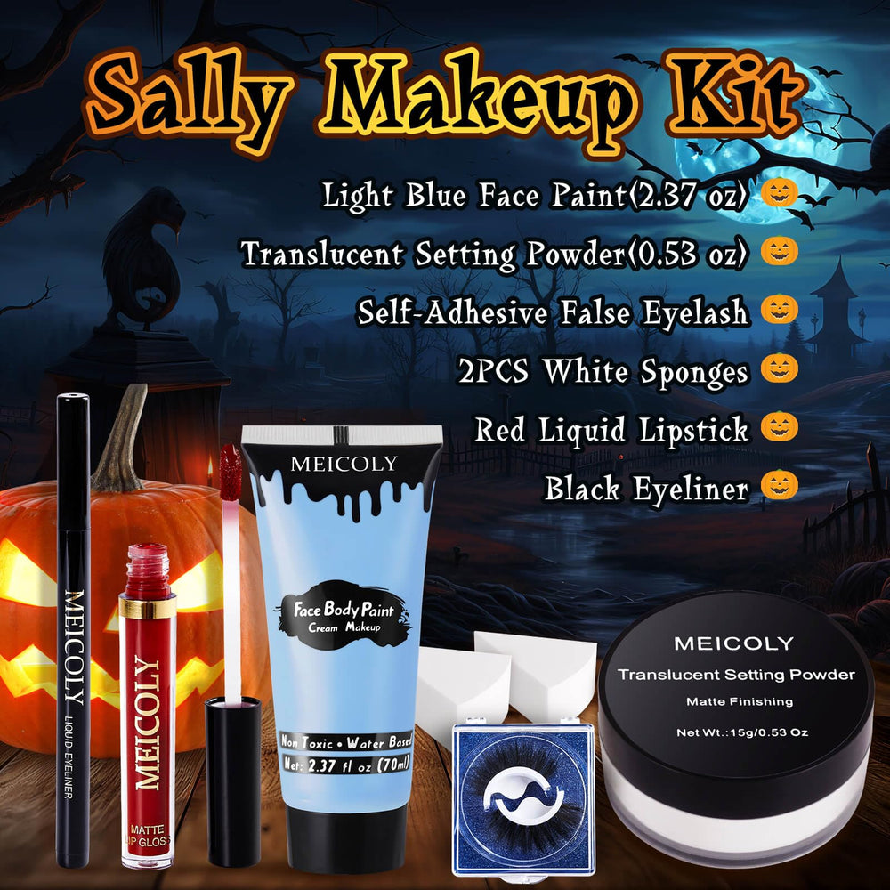 MEICOLY Sally Makeup Kit false eyelashes for dramatic, long-lasting lash impact.