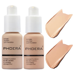 Meifen PHOERA Foundation 102 Nude bottle shows soft matte finish for day-to-night wear.