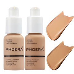 Meifen PHOERA Foundation 104 Buff Beige bottle, ideal shade for neutral-warm undertones.
