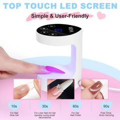 MEKK mini UV light with 8 beads delivers even curing across gels
