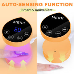 MEKK Mini UV Light features eight beads for even gel curing.