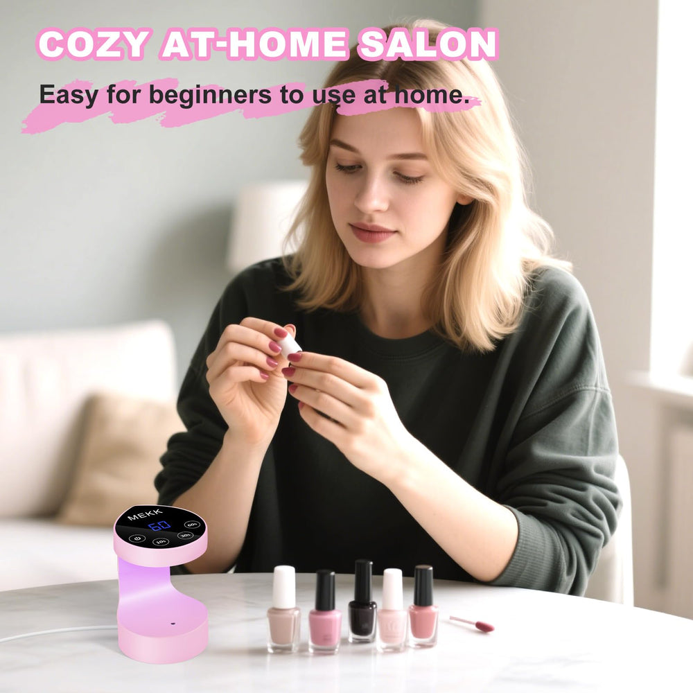 MEKK mini UV light color options complement your nail kit and style.