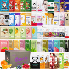Meleell animal masks on face for refreshing hydration and spa-like pampering.