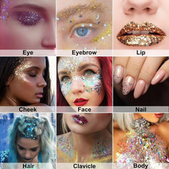 Melemando glitter stick for glitter braids adds color and texture.