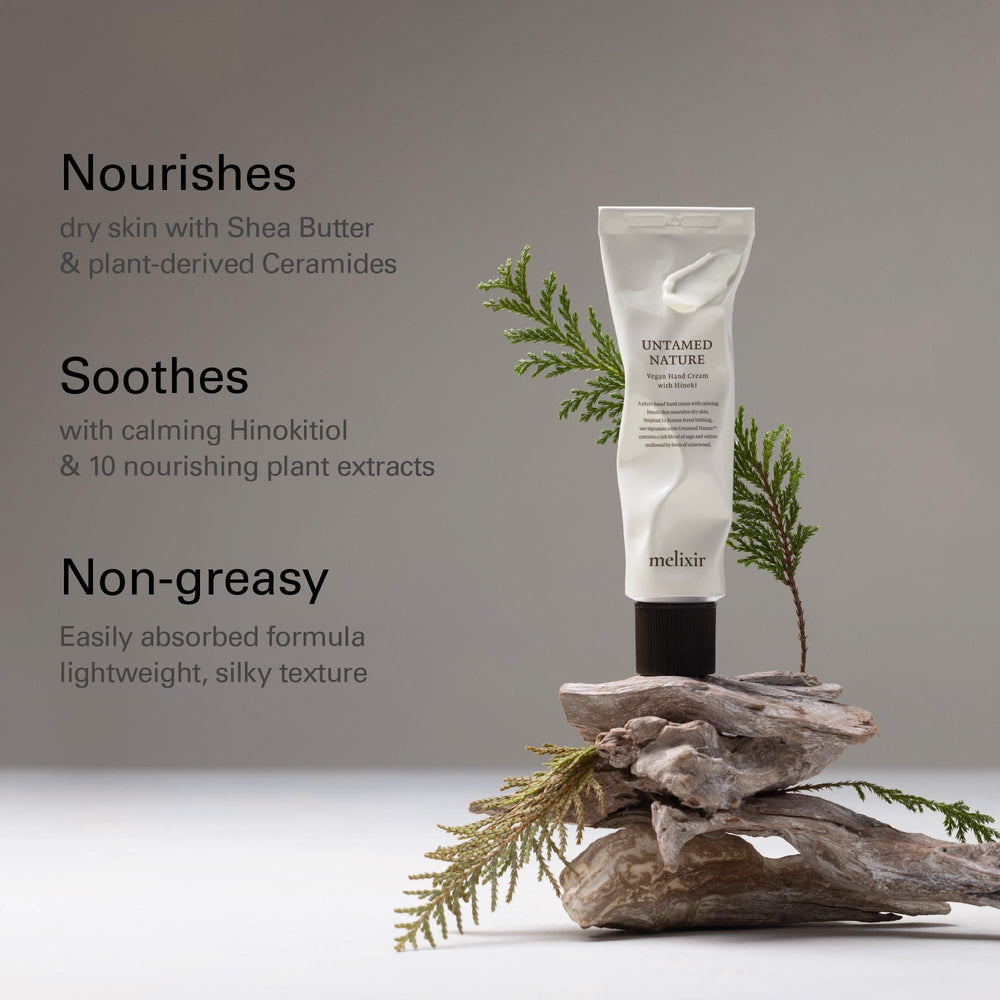Melixir Untamed Nature forest scent notes with sage and vetiver